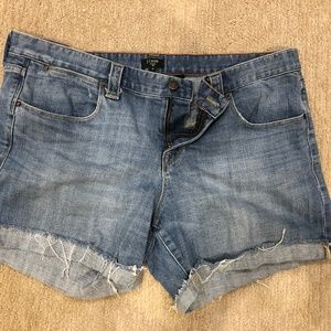 Jcrew denim shorts, size 14